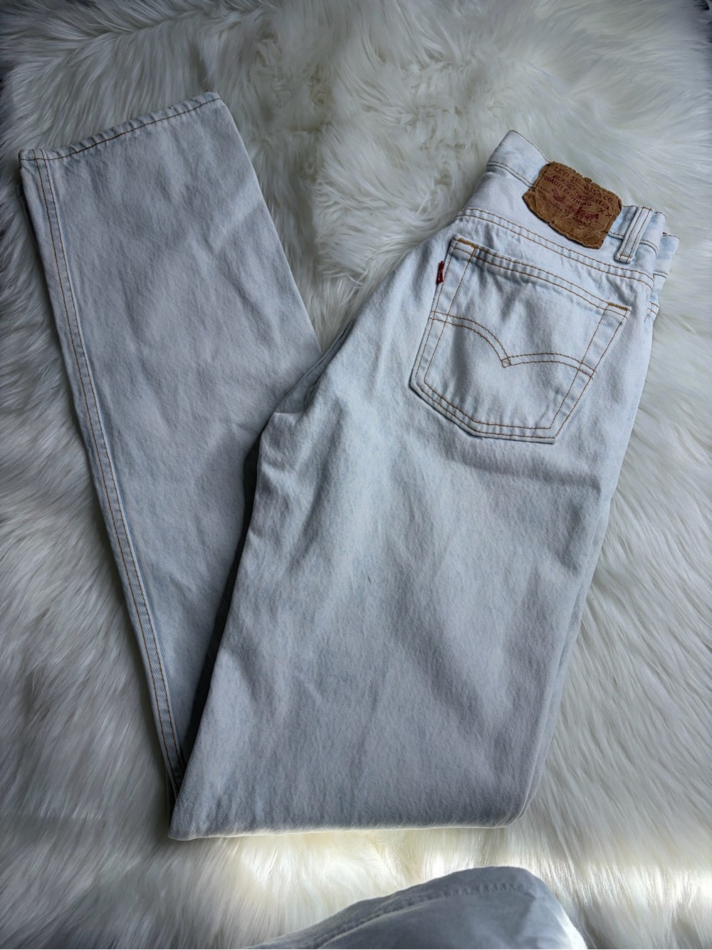 Vintage Men's Levi's Button Fly Almost White Made in the USA Jeans 29x36